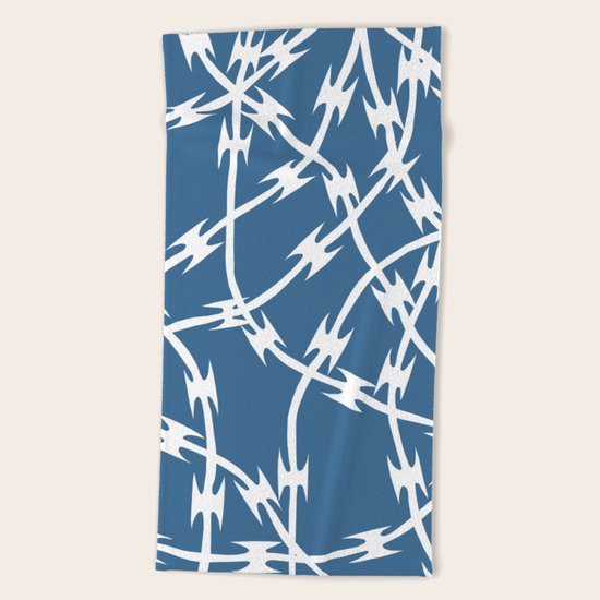 Blue Barb Beach Towel