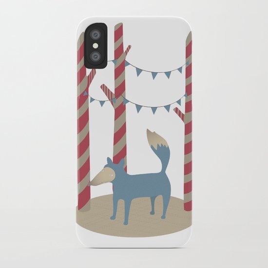 Blue Wolf iPhone Case