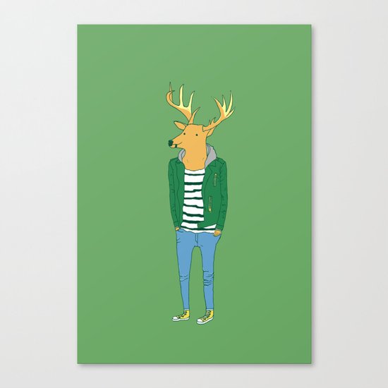 Mr. deer Canvas Print