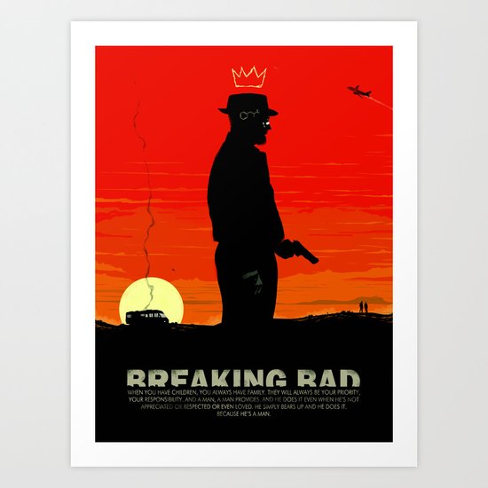 Break Bad - Heisenberg Art Print