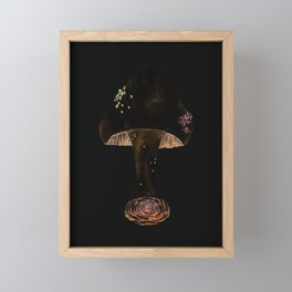 Heart Mushroom Framed Mini Art Print