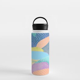 Modern Landscapes and Patterns Water Bottle