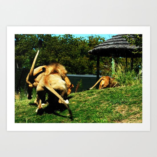 All Hell Broke Loose! Art Print