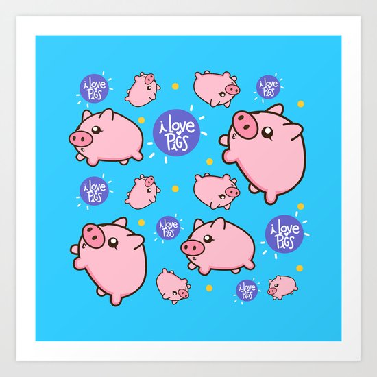 Piggies Art Print