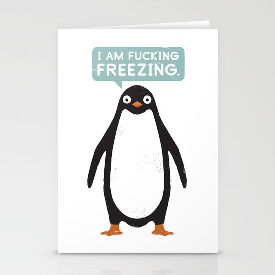 Talking Penguin Stationery Cards