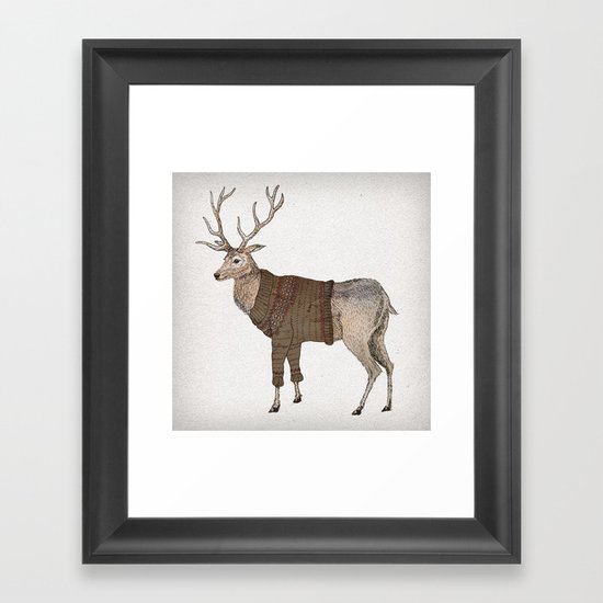 Stag Framed Art Print