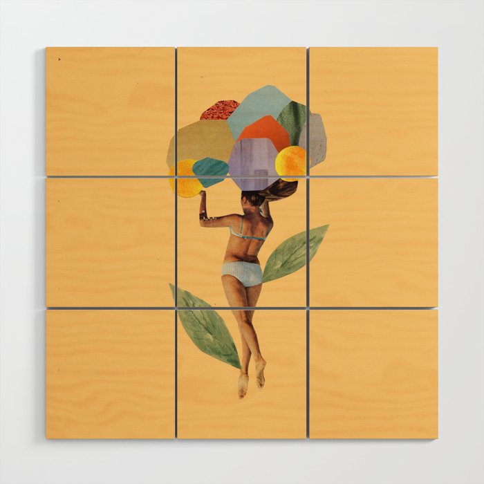 i walk out in the flowers and feel better Wood Wall Art
