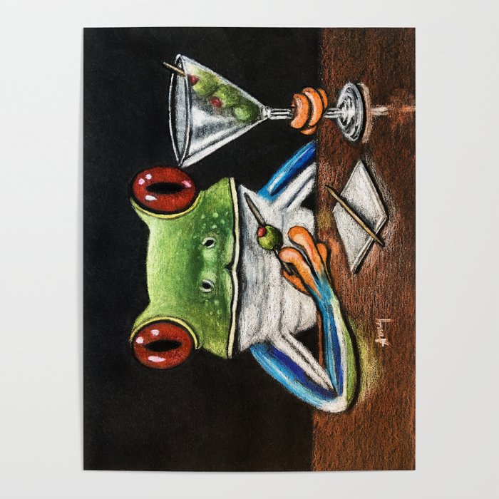 "Martini" - Frogs After Five collection Poster