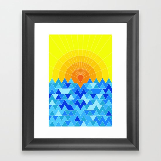 Sun & Sea Framed Art Print