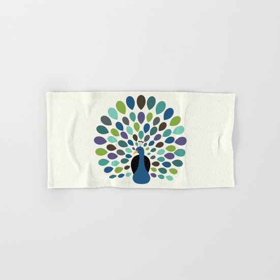 Peacock Time Hand & Bath Towel