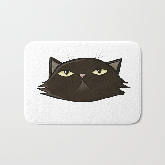 Black Kitty Bath Mat