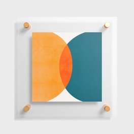 Mid Century Eclipse / Abstract Geometric Floating Acrylic Print