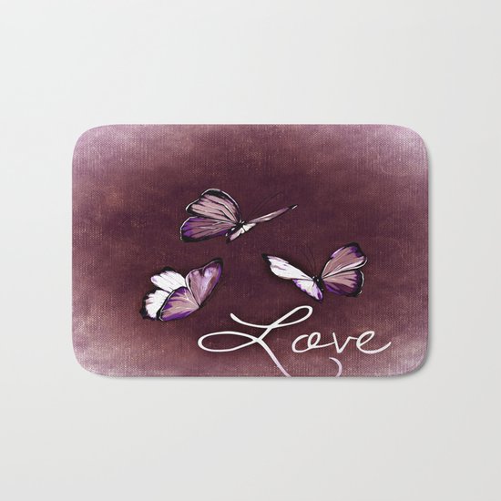 Butterfly Love Bath Mat