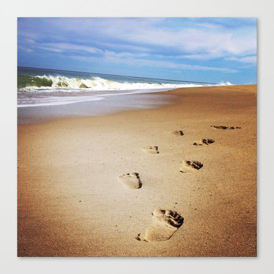 Footprints Canvas Print