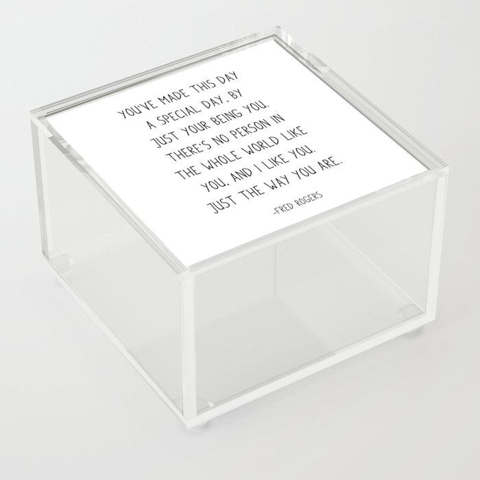 You've made this day a special day, Acrylic Box