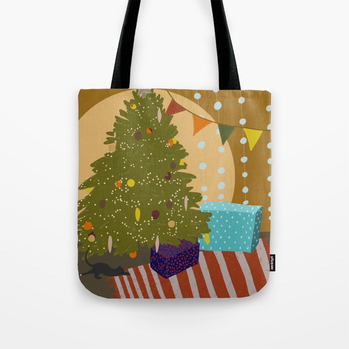 New Year Cat Tote Bag