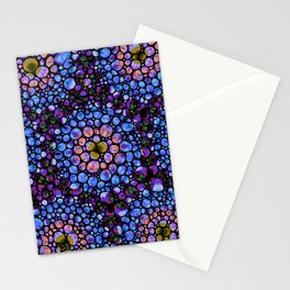 Stained Glass Look - Purple Majesty Mosaic Art - Sharon Cummings Stationery Card