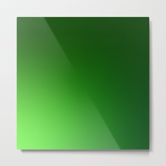 46 Green Gradient Background 220713 Minimalist Art Valourine Digital Design Metal Print