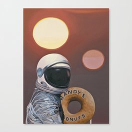 Twin Suns and Donuts Canvas Print