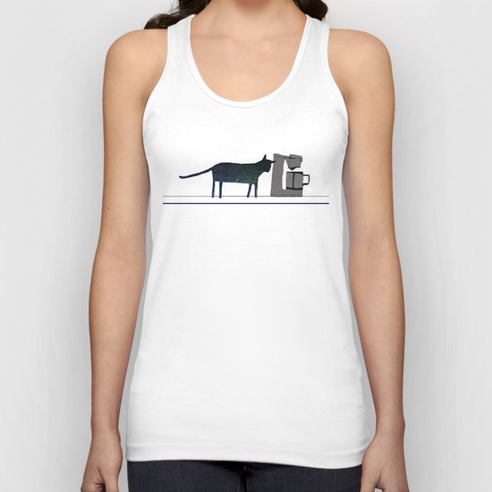 Cat on the Counter Unisex Tank Top
