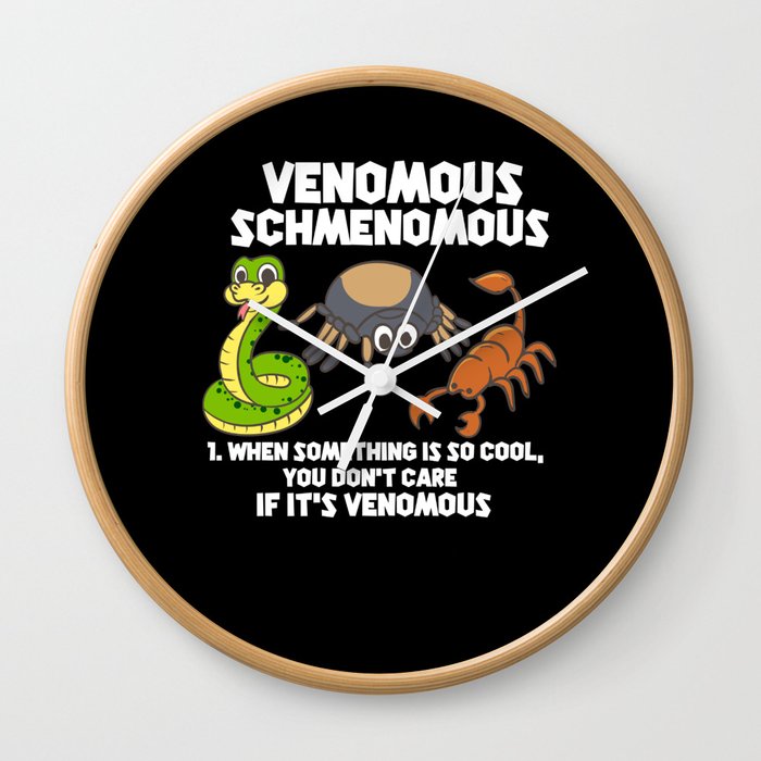 Venomous Schmenomous Wall Clock