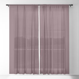 EGGPLANT SOLID COLOR Sheer Curtain