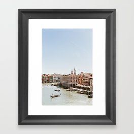 Venice in Pink POV Framed Art Print