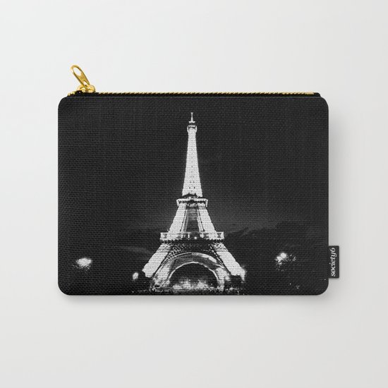 Paris Black & White Carry-All Pouch