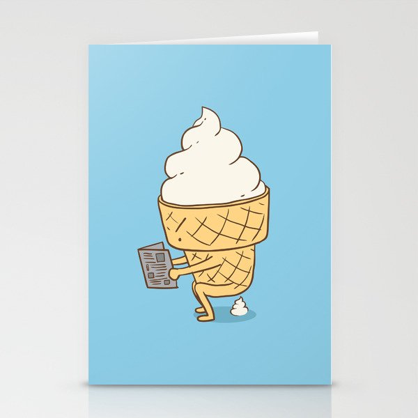 Everyone Poops (Blue) Stationery Cards