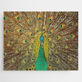 Lovely peacock color art Jigsaw Puzzle