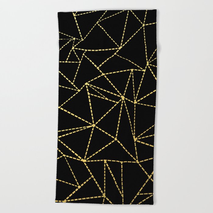 Ab Dotted Gold Beach Towel