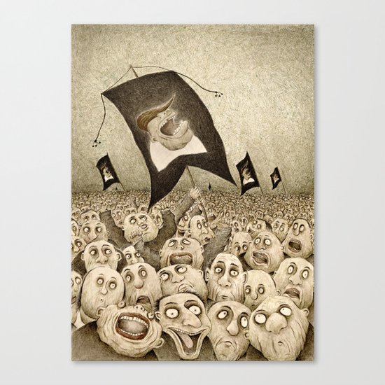The Triumph of Darkness (Dark Retro) Canvas Print