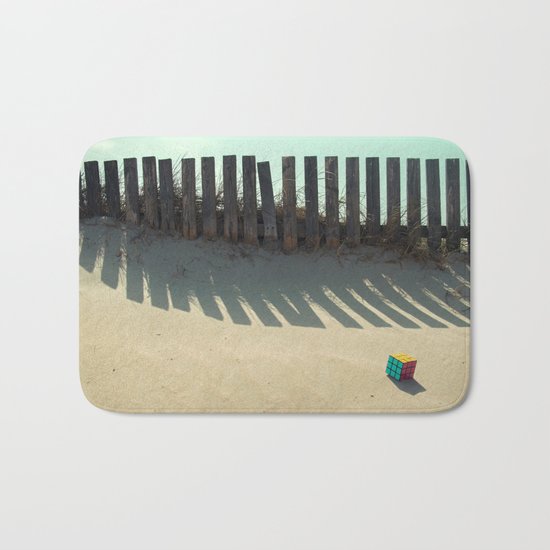 Rubik shading in the beach Bath Mat