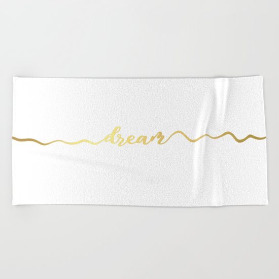 golden dream Beach Towel