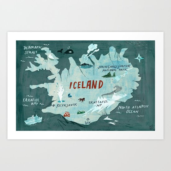 Iceland Art Print