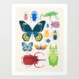 Interesting Insects Art Print