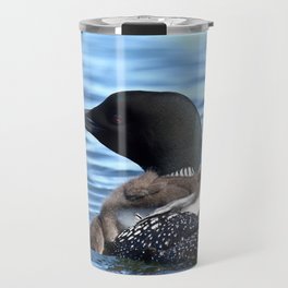 Little one looking for minnows Travel Mug