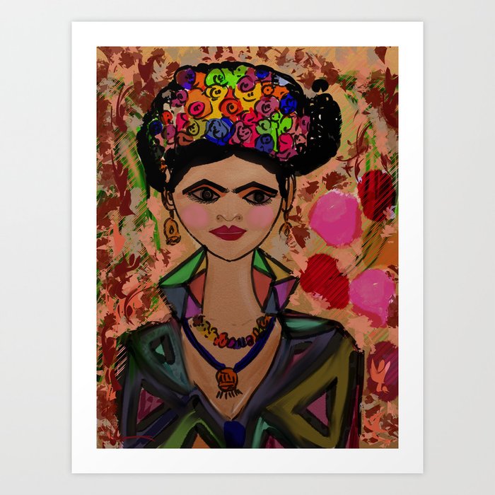 Frida-Women of Fashion Art Print