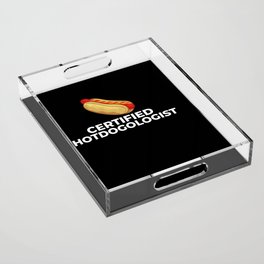 Hot Dog Chicago Style Bun Stand American Acrylic Tray