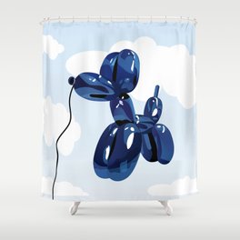 Balloon dog Shower Curtain