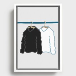 Hang clothes 1 Framed Canvas