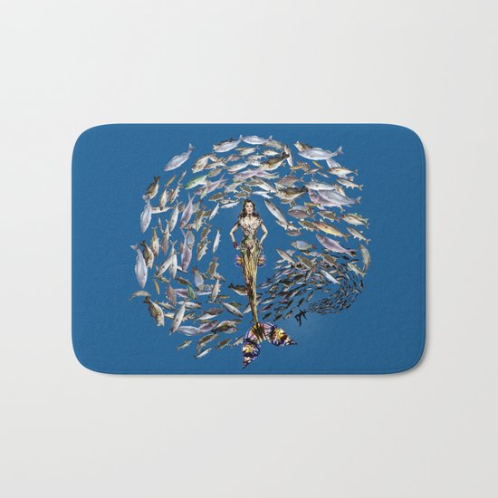 Mermaid in Monaco Bath Mat