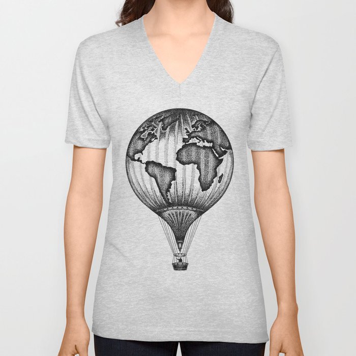 EXPLORE. THE WORLD IS YOURS. (No text) V Neck T Shirt