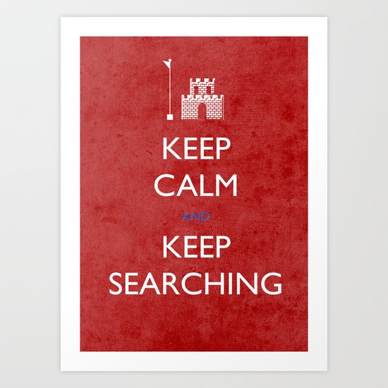 KEEP CALM mario Art Print