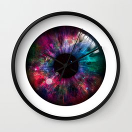 Nebula Iris  Wall Clock