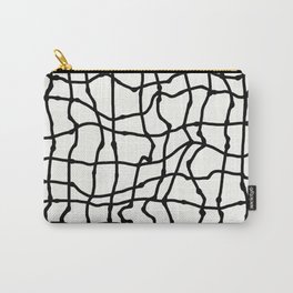 Melting Grid Pattern Carry-All Pouch