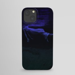 Rising To The Top : Deep Blue Water Photograph iPhone Case