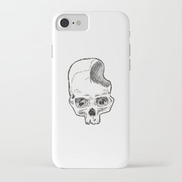Somber Skull Missing Jaw iPhone Case