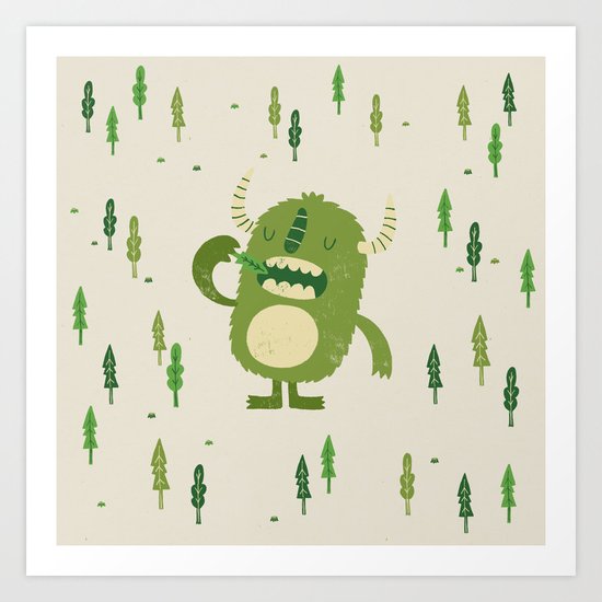 the tree muncher Art Print