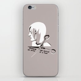 Changing the world one haircut at a time iPhone Skin